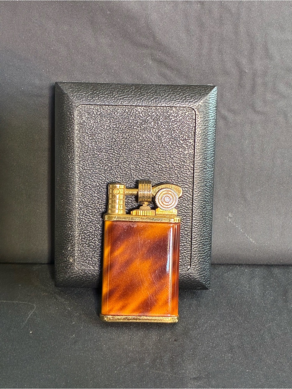 Vintage Brown Tortoiseshell Finish Men's  Lighter